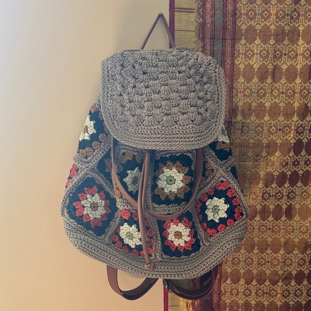 The Sak Crochet Multicolor Backpack -brand new/Never Used
